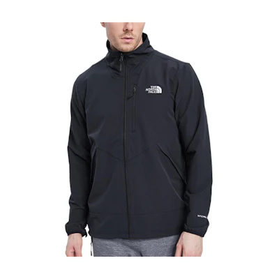 TNF Black Water-Repellent Windproof Stretch Hoodie Jacket NF0A3VQK-JK3