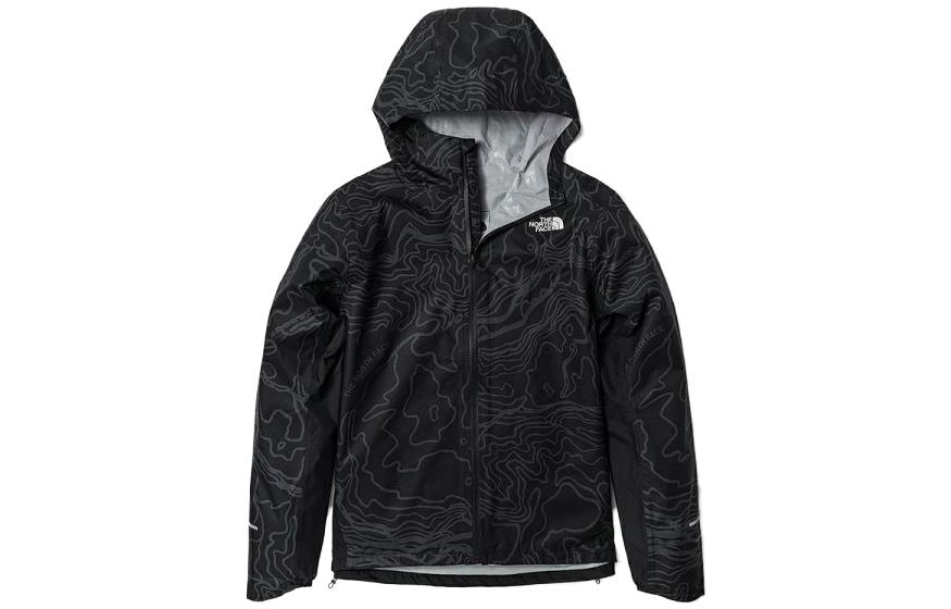 TNF Black Waterproof Breathable Hooded Shell Jacket NF0A7QOA-RUK