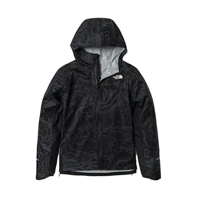 TNF Black Waterproof Breathable Hooded Shell Jacket NF0A7QOA-RUK