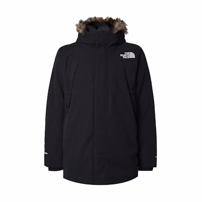 TNF Black Waterproof Hooded Logo Jacket NF0A7V7KJK3