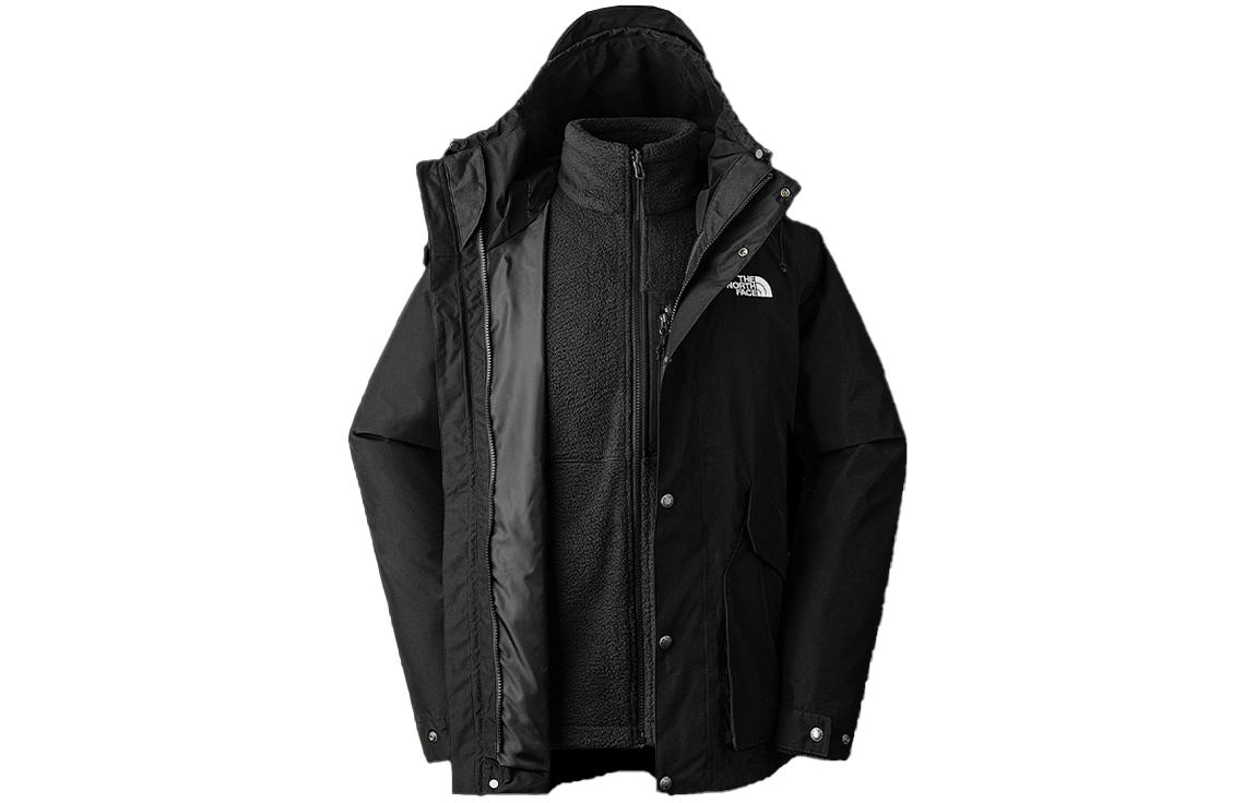 TNF Black Waterproof Windproof 3-in-1 Fleece Jacket NF0A7QSZ-KX7