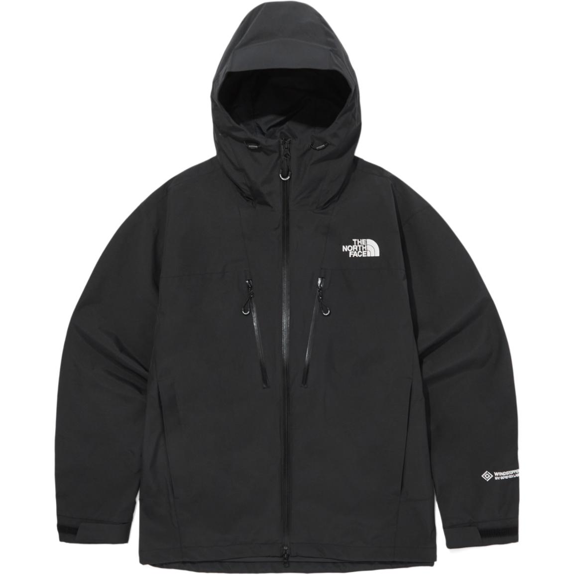 The North Face Black Waterproof Windproof Logo Print Hooded Jacket NJ2WQ50A
