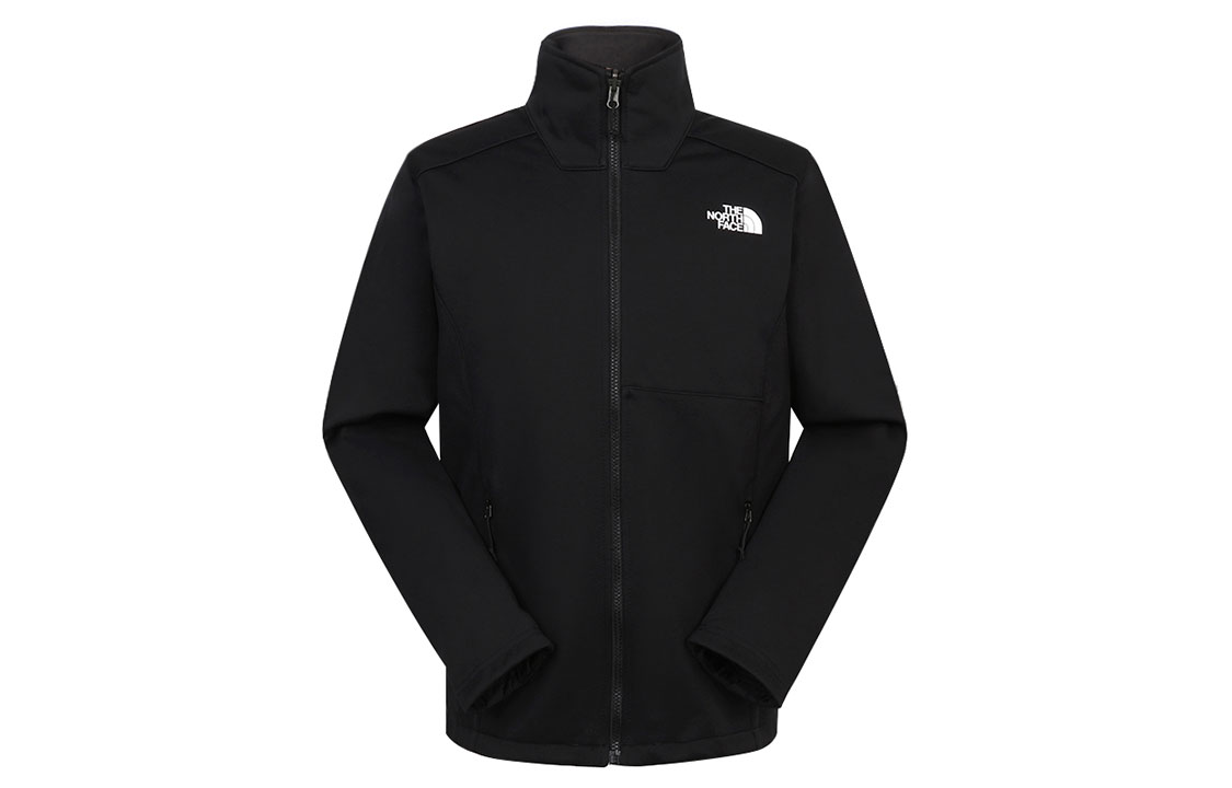 TNF Black Windproof Fleece Softshell Hiking Jacket NF0A4U84-JK3