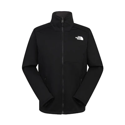 TNF Black Windproof Fleece Softshell Hiking Jacket NF0A4U84-JK3