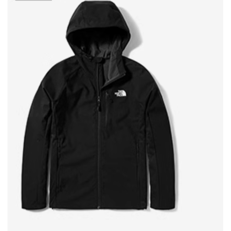 TNF Black Windproof Softshell Jacket NF0A4R2B-JK3 圖 2