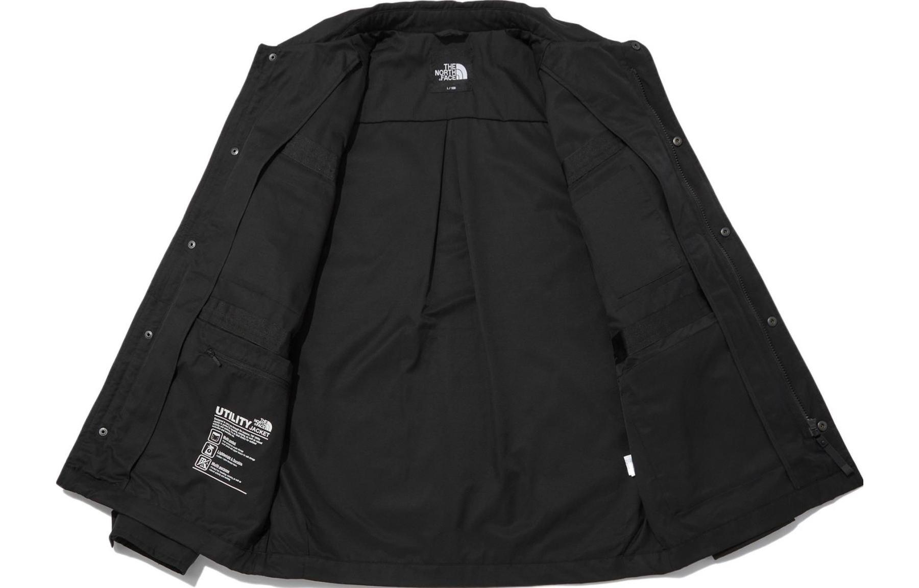 TNF Black Windproof Waterproof Utility Jacket with Logo Patch-Unisex NJ3BN51A 圖 4