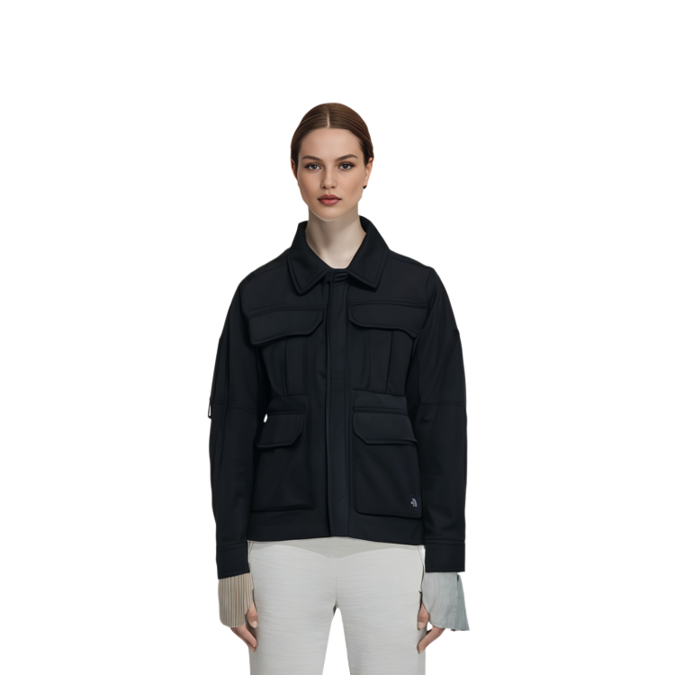 TNF Black Windproof Waterproof Utility Jacket with Logo Patch-Unisex NJ3BN51A 圖 5