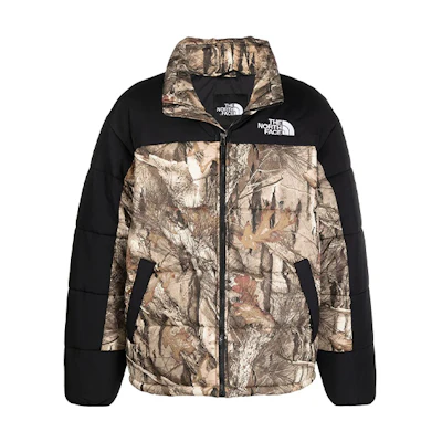 TNF Black Yellow Colorblock Puffer Jacket Winter Outdoor NF0A4QYZ-047
