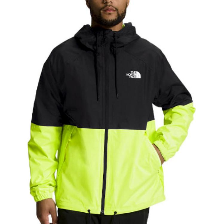 TNF Black Yellow Two-Tone Logo Print Zip-Up Hoodie Jacket NF0A7QF3-H21 圖 4