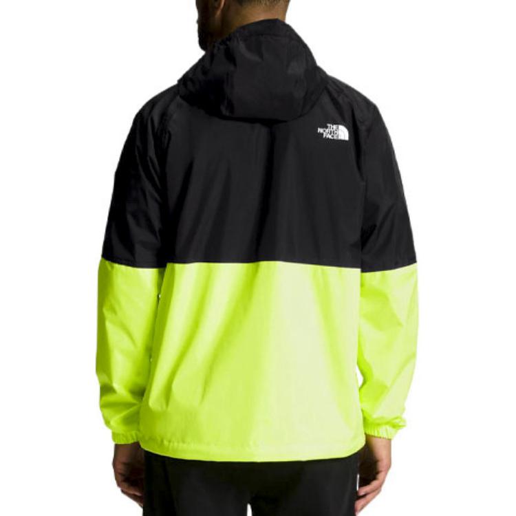 TNF Black Yellow Two-Tone Logo Print Zip-Up Hoodie Jacket NF0A7QF3-H21 圖 5