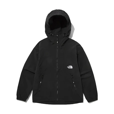 TNF Black Zip-Up Hoodie Jacket with Embroidered Logo NJ3BP10C