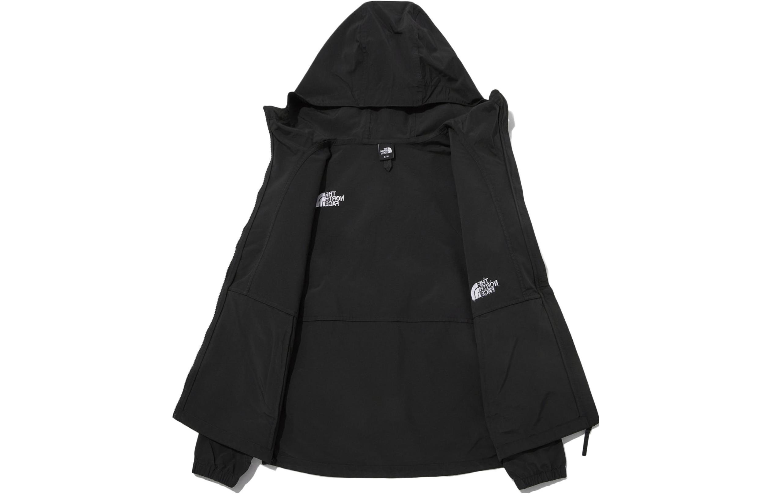 TNF Black Zip-Up Hoodie Jacket with Embroidered Logo NJ3BP10C 圖 4