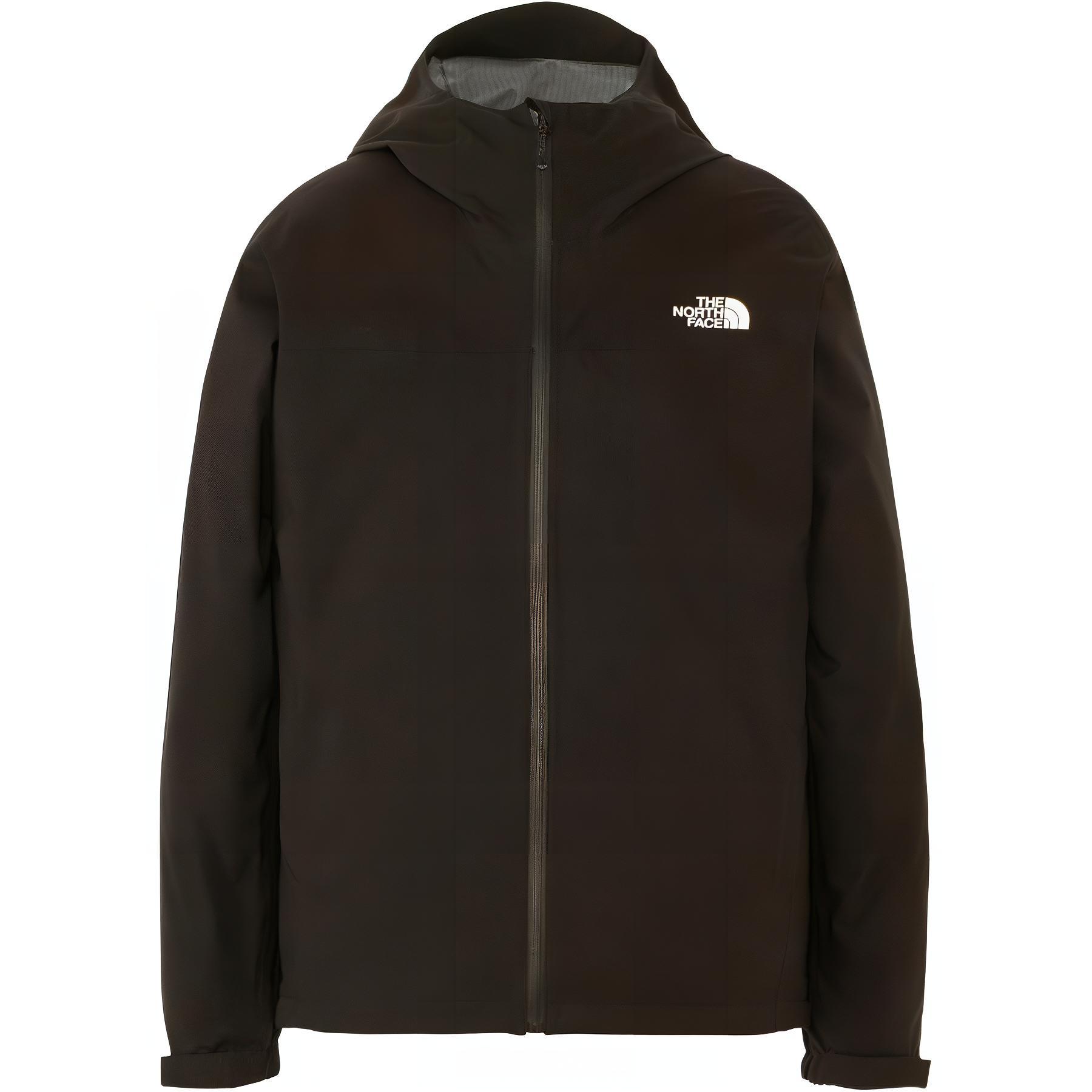 TNF Black Zip-Up Hoodie Jacket with Logo Print NP12306-K 圖 2