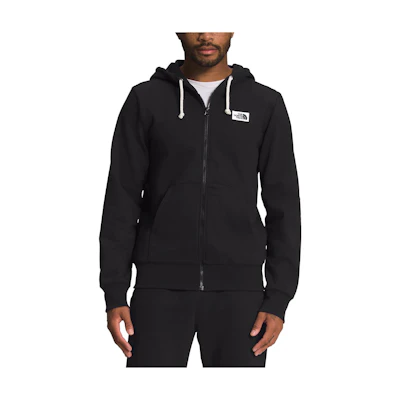 TNF Black Zip-Up Hoodie with Logo Print NF0A7UXC-JK3