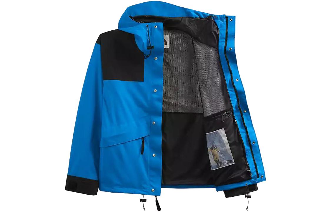 TNF Blue/Black Colorblock Logo Windproof Waterproof Jacket NF0A7UR9-TV5