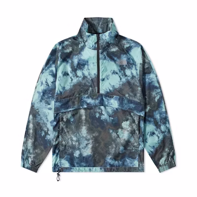 TNF Blue Black Half-Zip Logo Print Jacket NF0A7WW7-957