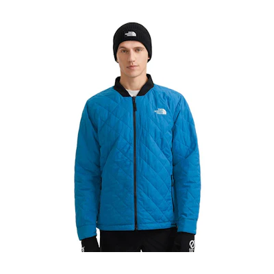 TNF Blue Colorblock Collar Warm Long Sleeve Jacket NF0A3LZC-FG8