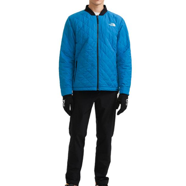 TNF Blue Colorblock Collar Warm Long Sleeve Jacket NF0A3LZC-FG8 圖 5