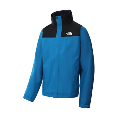 TNF Blue Colorblock Logo Hooded Jacket NF00CG55-NTQ