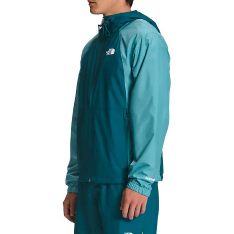 TNF Blue Colorblock Logo Print Hooded Jacket NF0A5J5G-P6C 圖 5