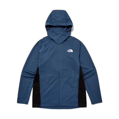 TNF Blue Colorblock Zip-Up Hoodie Jacket NJ5JP01B