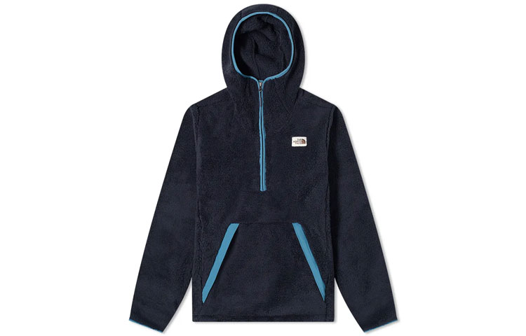 The North Face Blue Fleece Half-Zip Athletic Hoodie NF0A4R5D-TE8