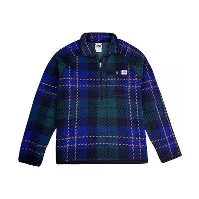 TNF Blue Grid Fleece Half-Zip Pullover Sweatshirt NF0A7WR8-9D1
