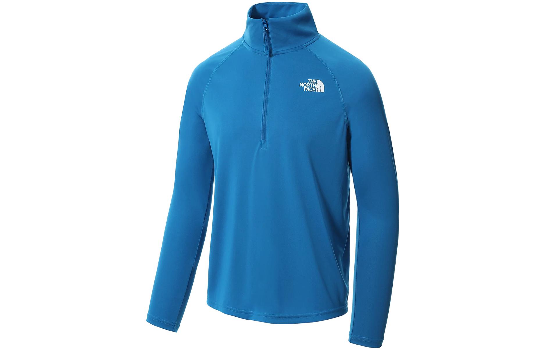 TNF Blue Half-Zip Stand Collar Long-Sleeve Jacket NF0A7R2P-M19