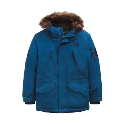 TNF Blue Hooded Down Expedition Parka Jacket NF0A5GFA-BH7