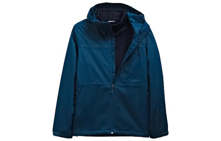 TNF Blue Hooded Waterproof Windbreaker Jacket NF0A3SOB-Y21
