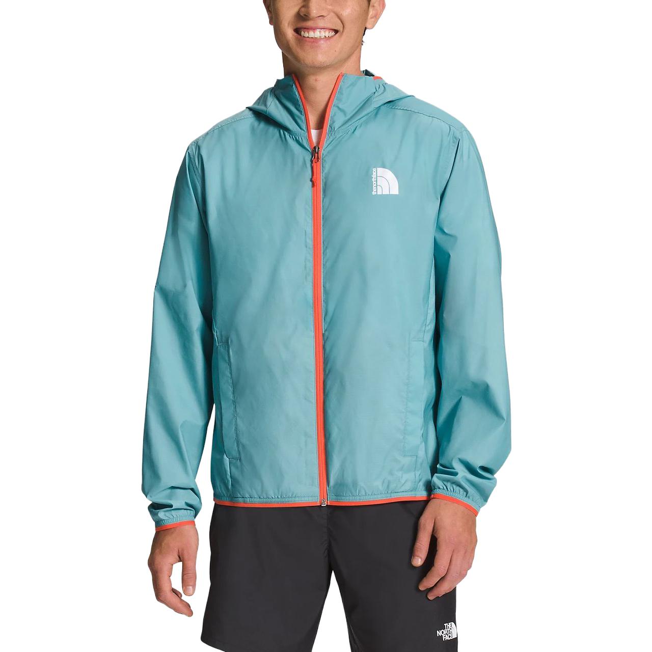 TNF Blue Hoodie Jacket with Solid Logo Print NF0A7ZYE-LV2