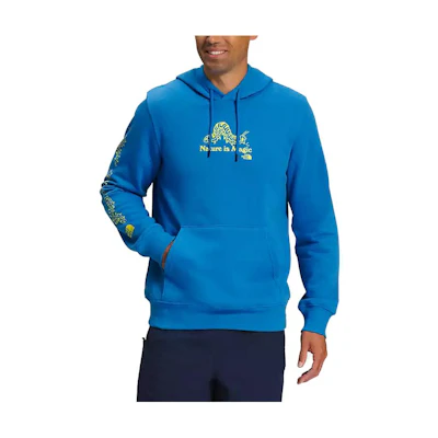 TNF Blue Hoodie with Letter and Insect Print NF0A811R-LV6
