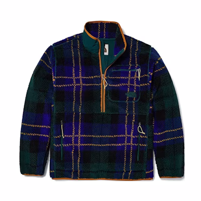TNF Blue Jacquard Fleece Half-Zip Pullover Jacket NF0A7WUR-9C8