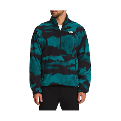 TNF Blue Logo Embroidered Half-Zip Pullover Sweatshirt NF0A7QEM-98X