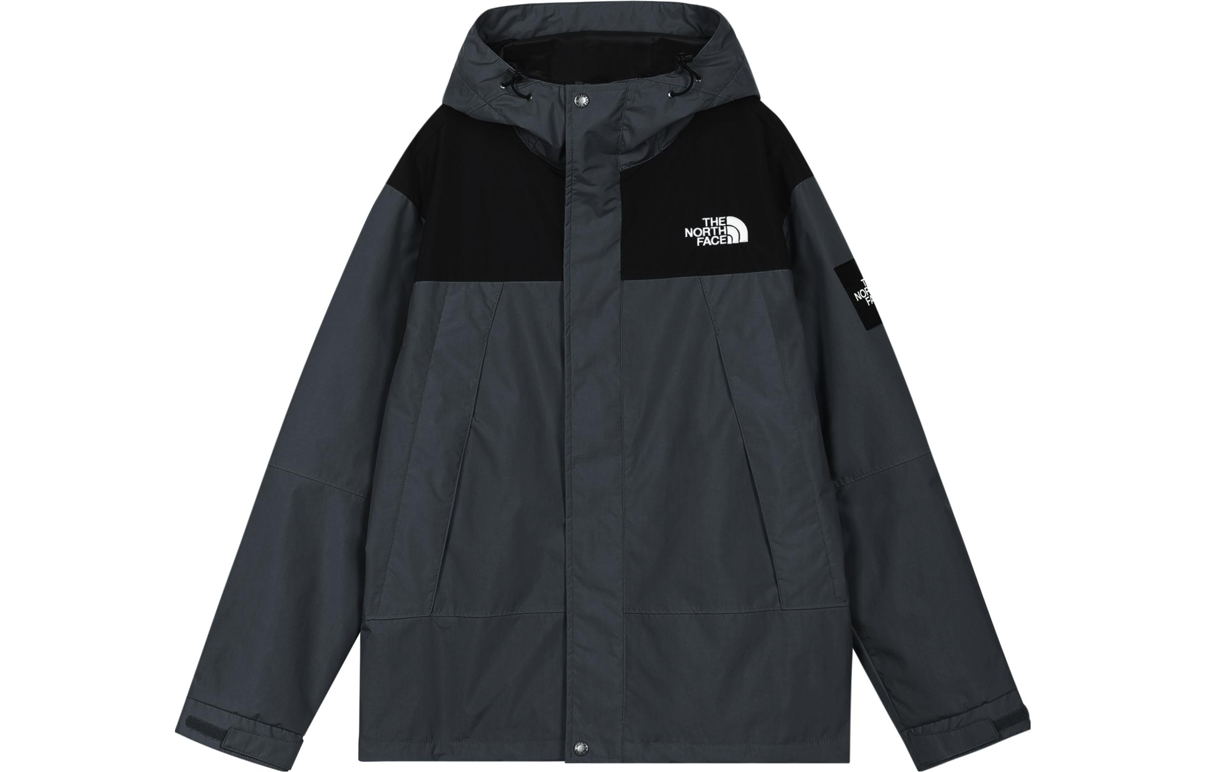 TNF Blue Logo Embroidered Hoodie Jacket NI3BN58M