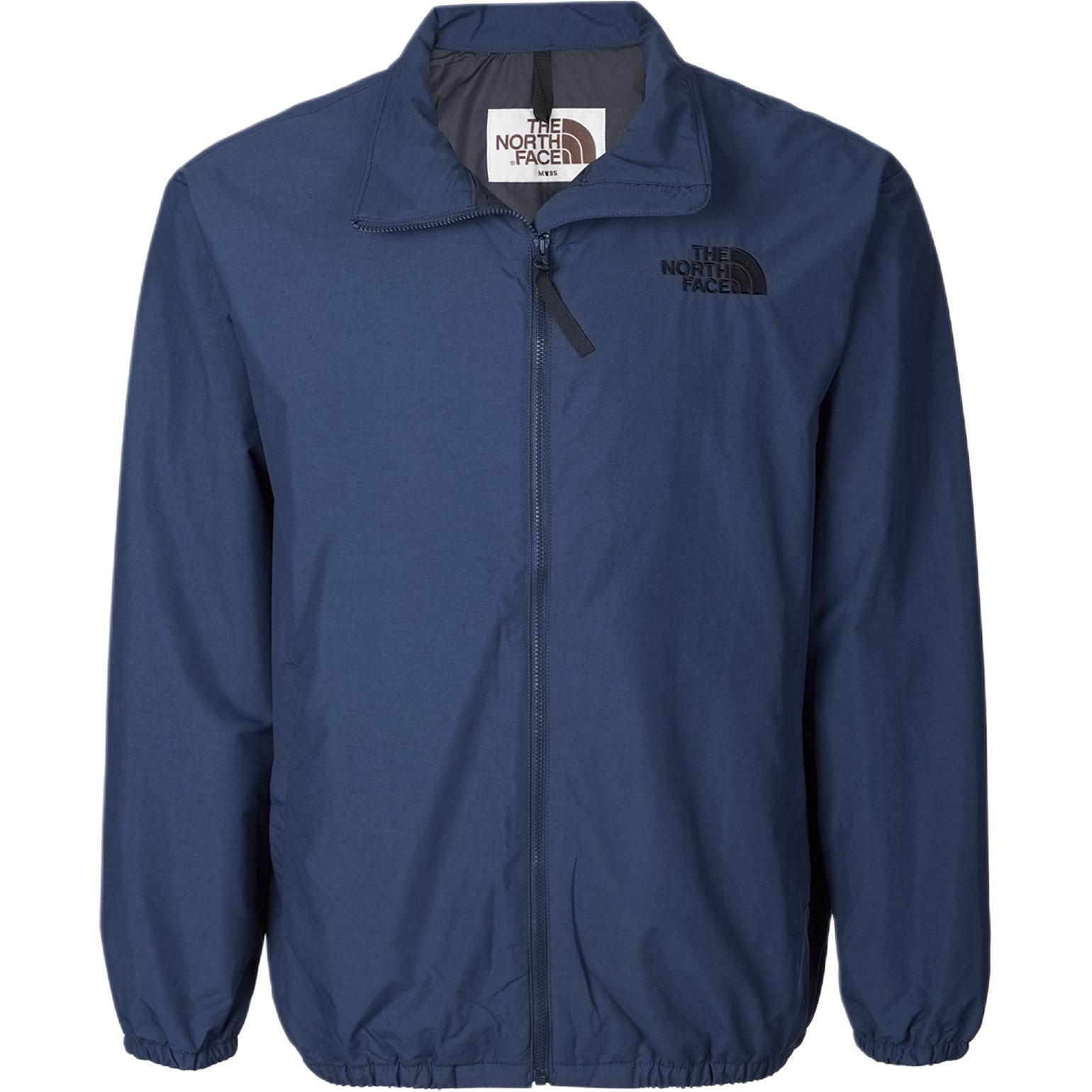 TNF Blue Logo Embroidered Stand Collar Zip Jacket Unisex NI3BP60K