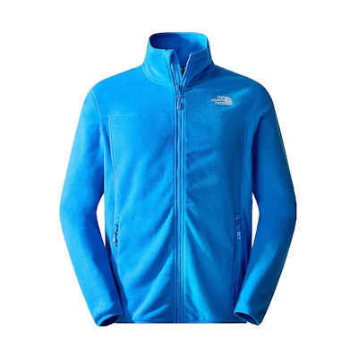 TNF Blue Logo Fleece Jacket for Men - Solid Color, Warm & Stylish NF0A855X-I0K