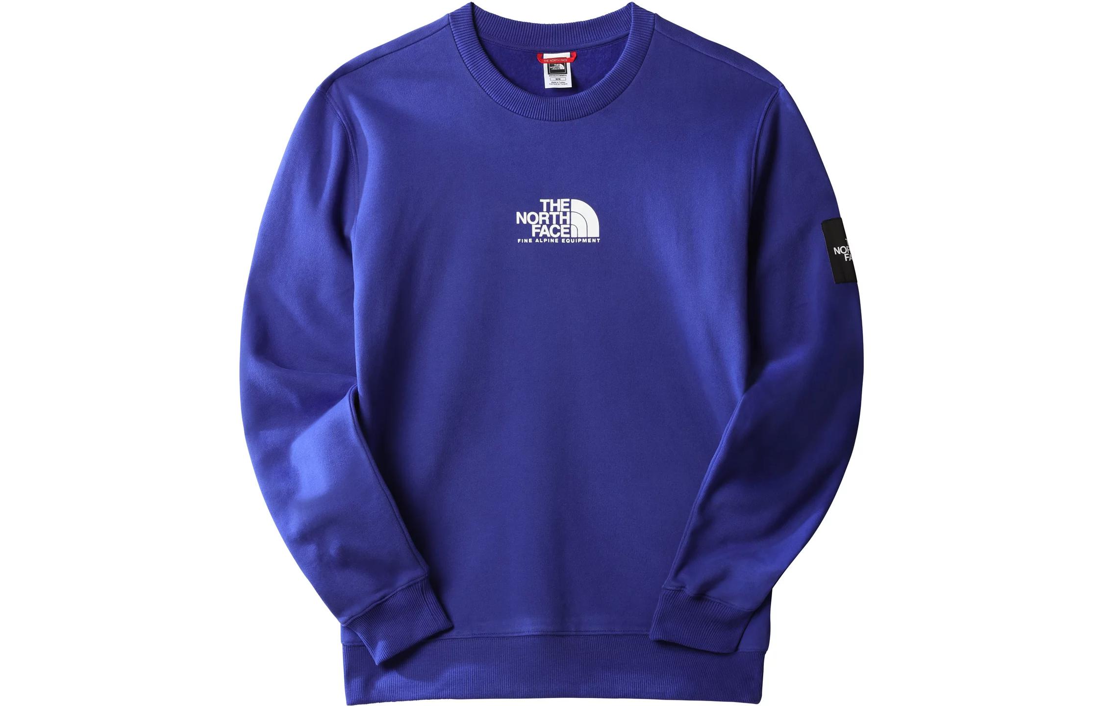 TNF Blue Logo Graphic Crewneck Sweatshirt NF0A7X364-0S1