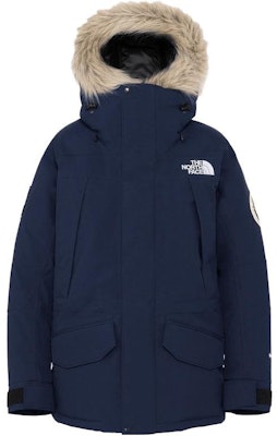 The North Face Blue Logo Hooded Jacket with Detachable Fur For Men ND92342-UN Buy The North Face Blue Logo Hooded Jacket with Detachable Fur For Men ND92342-UN