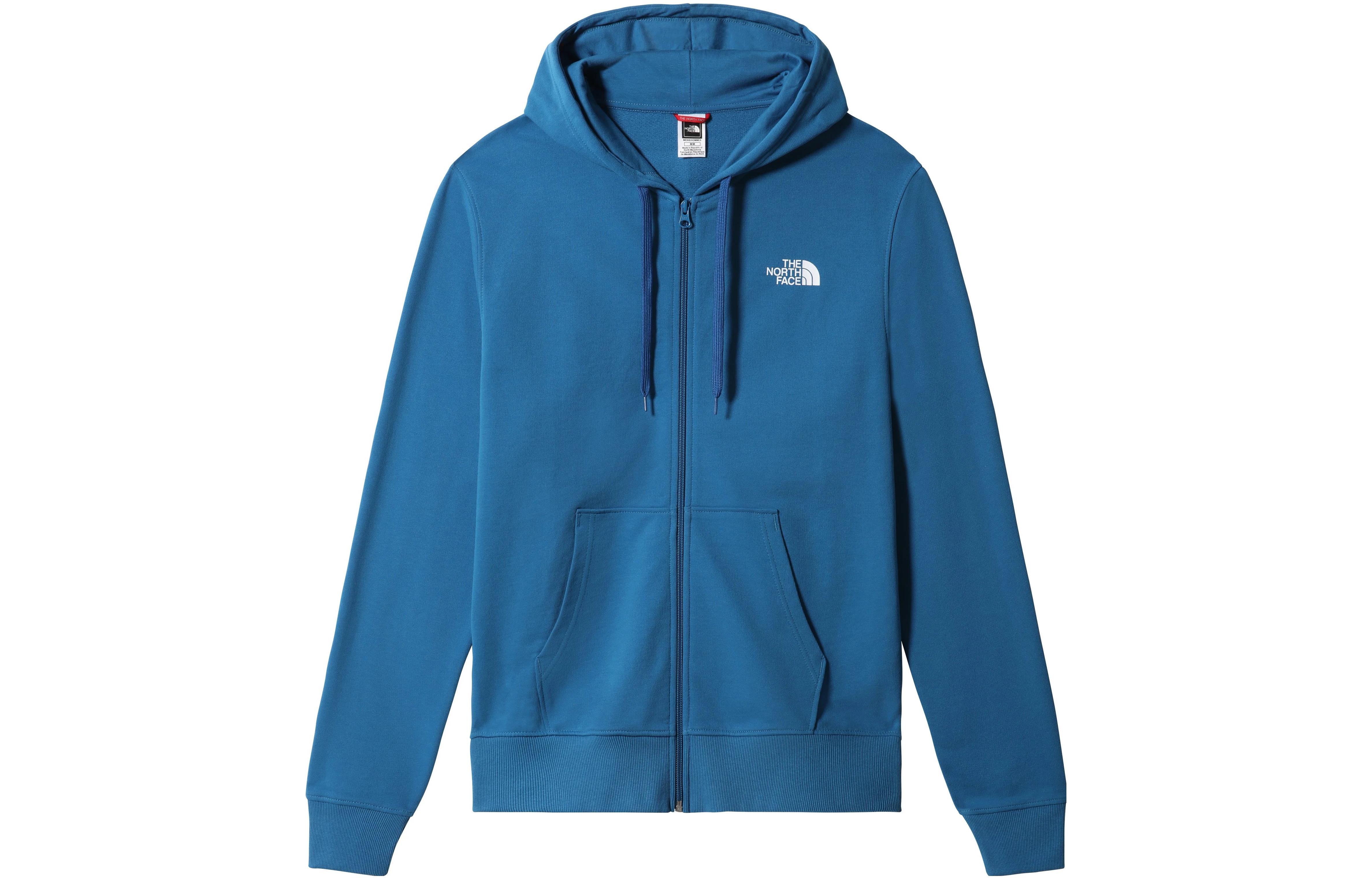 TNF Blue Logo Print Full-Zip Hoodie Jacket NF00CEP7-M19