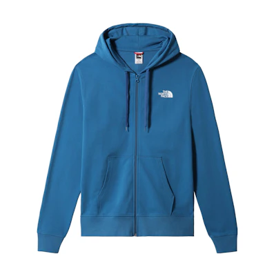 TNF Blue Logo Print Full-Zip Hoodie Jacket NF00CEP7-M19