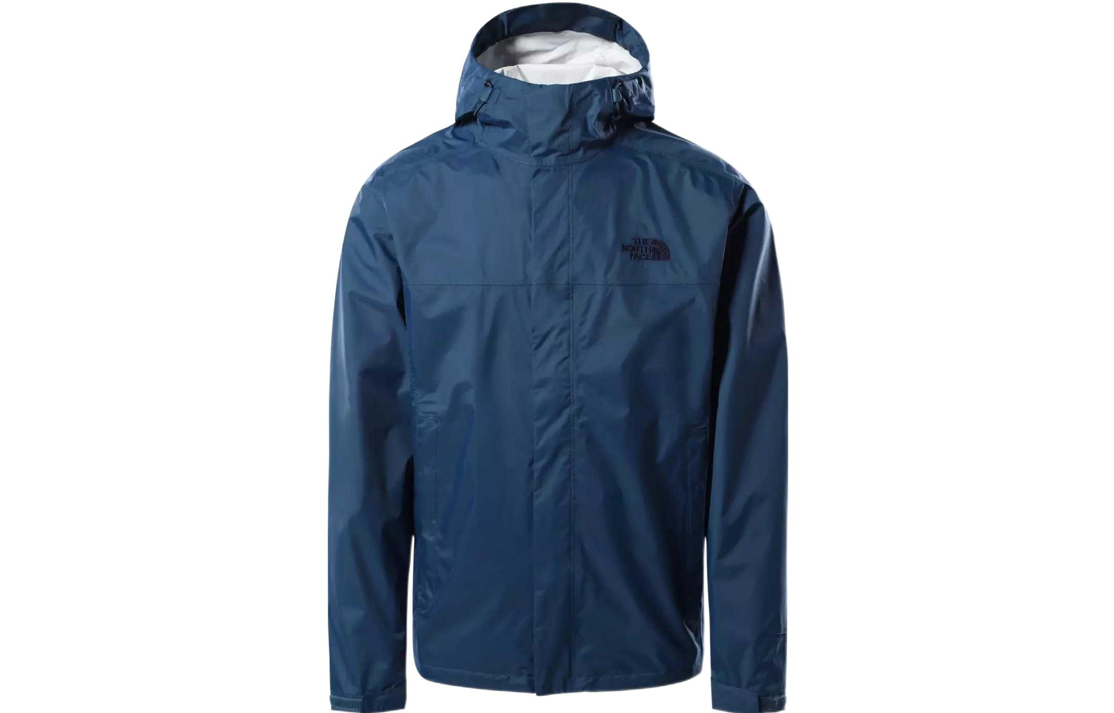 TNF Blue Logo Print Hoodie Jacket with Concealed Zipper NF0A2VD3-BH7