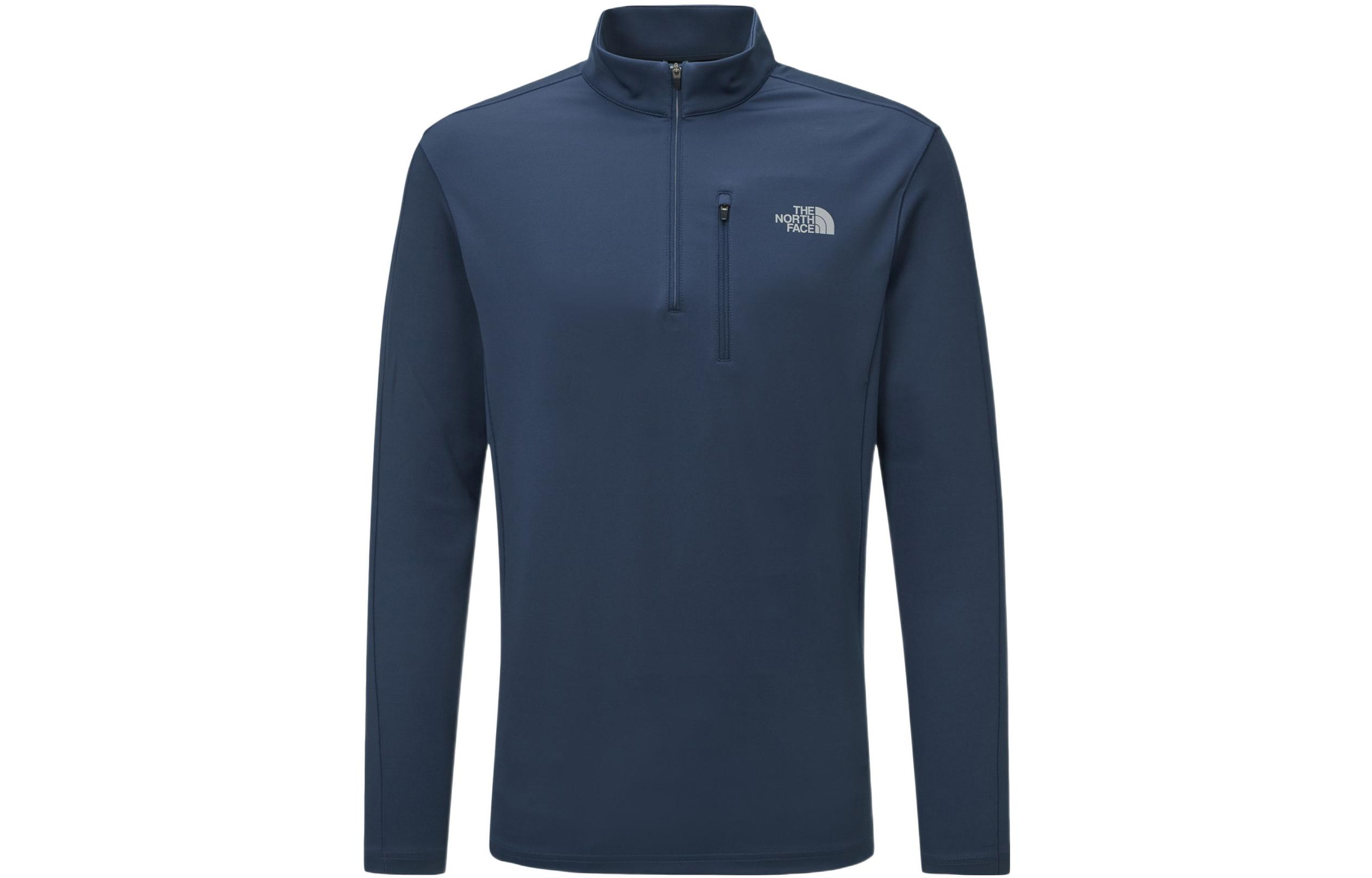 TNF Blue Logo Print Long-Sleeve Jacket NT7LN61C