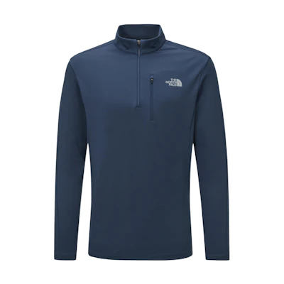 TNF Blue Logo Print Long-Sleeve Jacket NT7LN61C