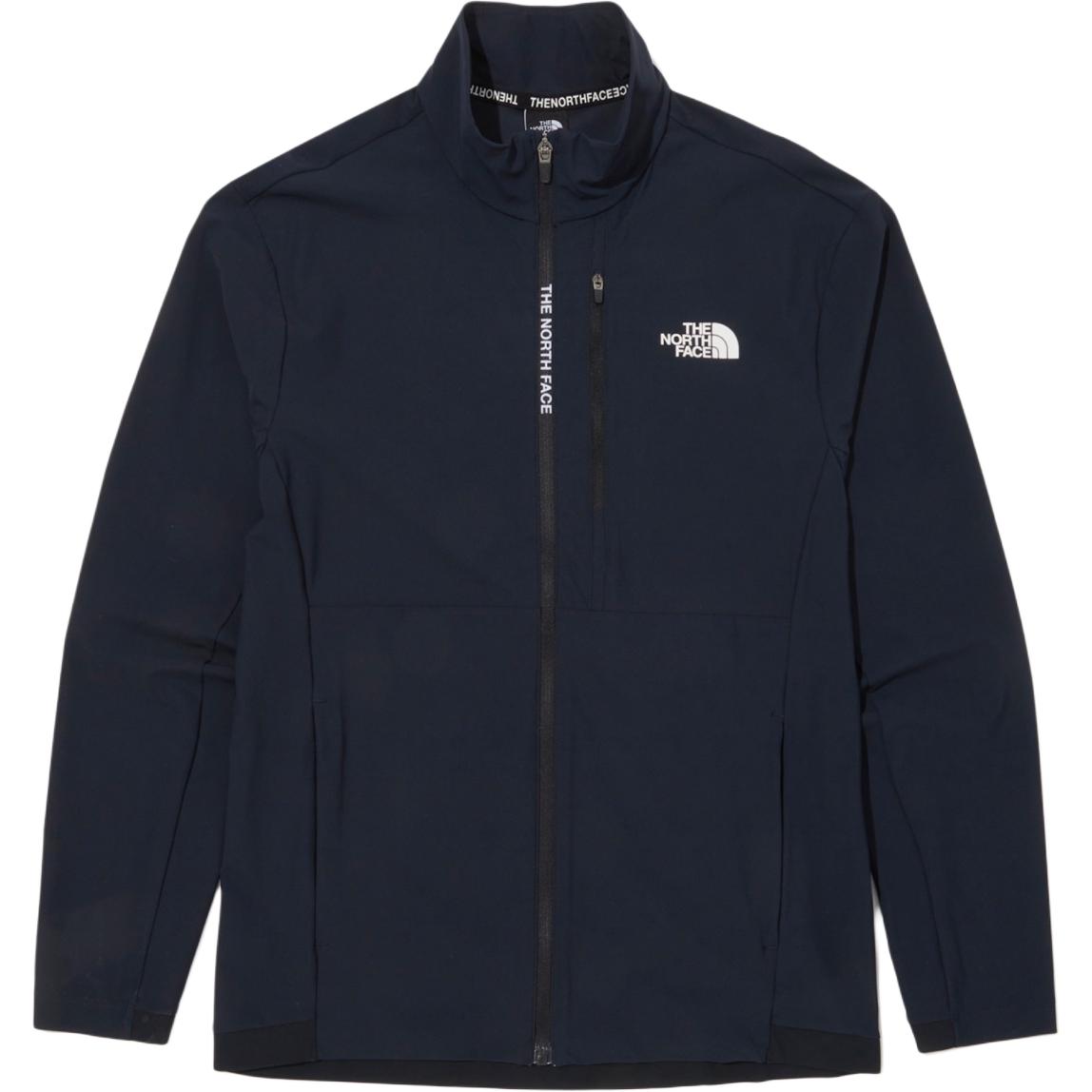 TNF Blue Logo Print Long-Sleeve Zip-Up Jacket NJ5JN20B