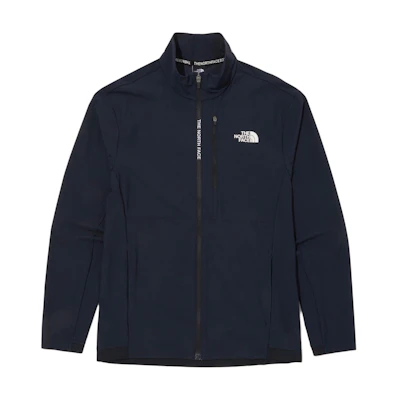 TNF Blue Logo Print Long-Sleeve Zip-Up Jacket NJ5JN20B