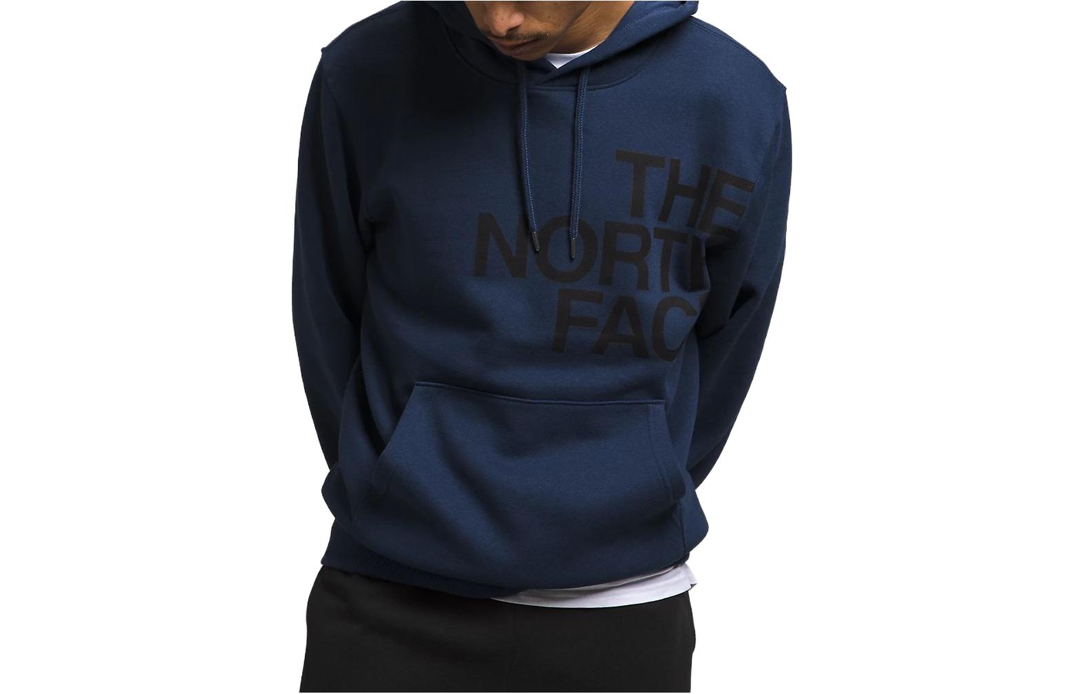 TNF Blue Logo Print Loose Fit Hoodie NF0A8121-92A