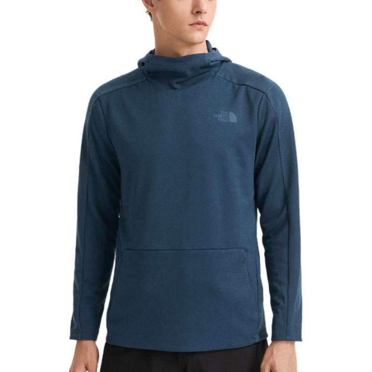 TNF Blue Logo Print Outdoor Long-Sleeve Sweatshirt NF0A7QOF-HKW