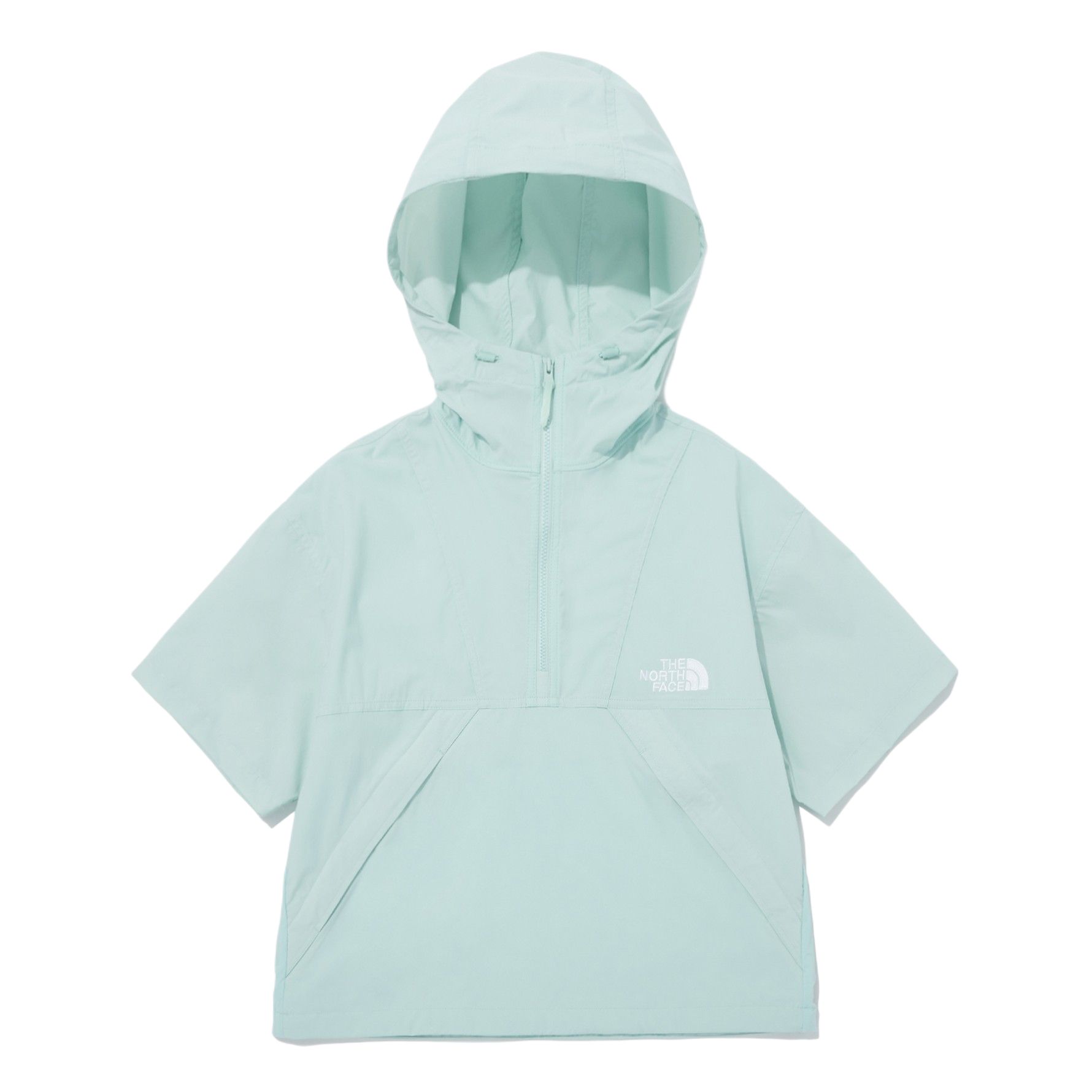 The North Face Blue Logo Print Oversized Pullover Sweatshirt Unisex Short Sleeve NA3LQ02C