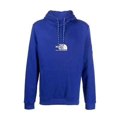 TNF Blue Logo Print Pullover Hoodie NF0A3XY34-0S1